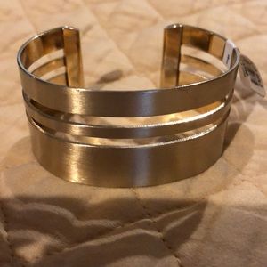 Gold tone cuff bracelet